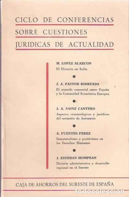 Second hand books: Ciclo de Conferencias sobre cuestiones Jur&iacute;dicas de actualidad - VV. AA.