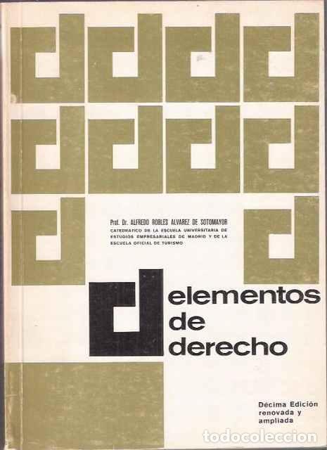 Libros de segunda mano: Elementos de Derecho - Robles &Aacute;lvarez, Alfredo - Foto 1