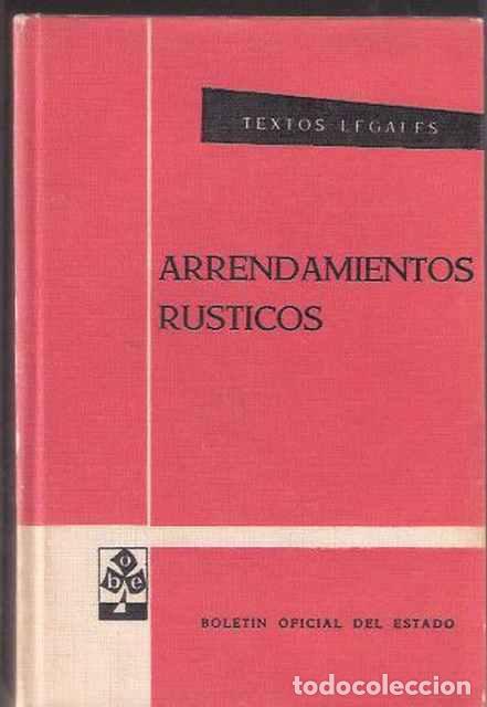Libros de segunda mano: Arrendamientos r&uacute;sticos - VV. AA. - Foto 1