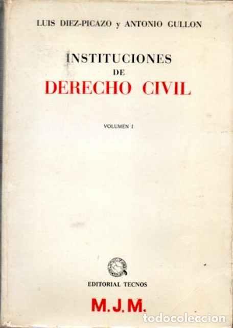 Second hand books: Instituciones de Derecho Civil volumen I - Picazo, Luis Diez y Gull&oacute;n, Antonio