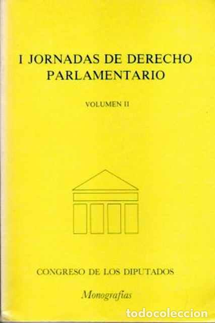 Second hand books: I Jornadas de Derecho parlamentario, volumen II - VV.AA.