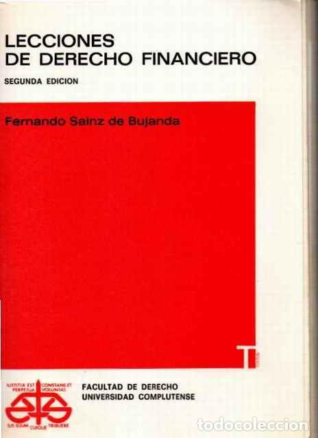 Libri di seconda mano: Lecciones de Derecho Financiero - Sainz de Bujanda, Fernando