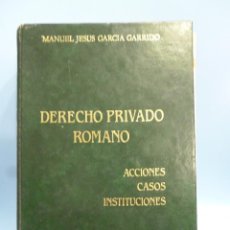 Libros de segunda mano: DERECHO PRIVADO ROMANO DYKINSON 1988 + PROGRAMA GUIA. Lote 333361758