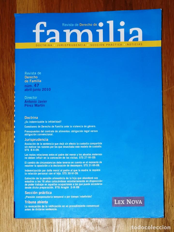 Libri di seconda mano: REVISTA DE DERECHO DE FAMILIA : Doctrina, Jurisprudencia,... N&uacute;m. 47, abril-junio 2010
