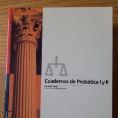 Libros de segunda mano: MUÑOZ, LUIS, CUADERNOS DE PROBÁTICA I Y II, ED. BANCO SANTANDER CENTRAL HISPANO, 1999. Lote 344725488