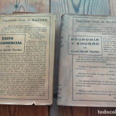 Libros de segunda mano: EL EXITO COMERCIAL Y ECONOMIA Y AHORRO POR ORISON SWETT MARDEN ANTONIO ROCH