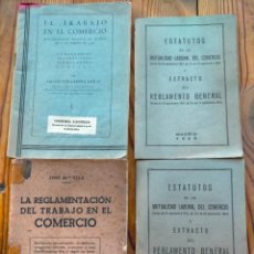 Libros de segunda mano: LIBROS DE COMERCIO REGLAMENTACION DEL TRABAJO ESTATUTOS MUTUALIDAD LABORAL 1955 VILA HERAS
