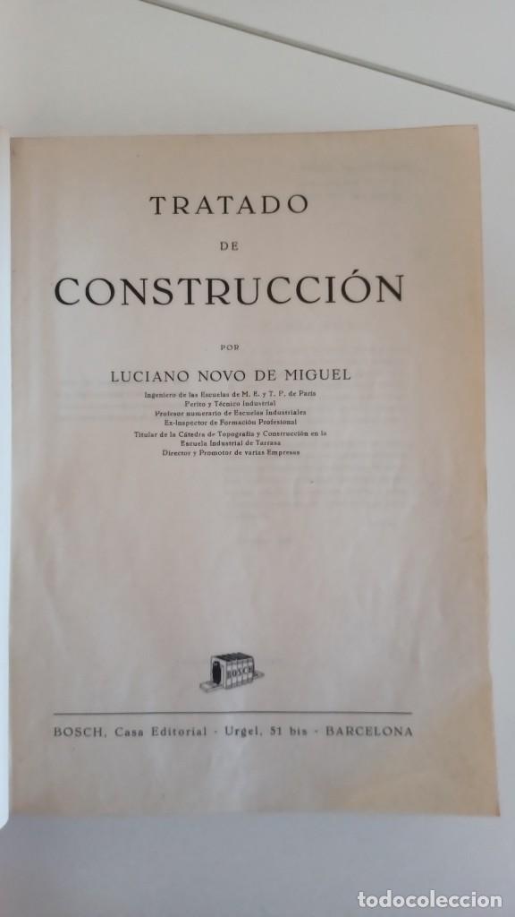Libros de segunda mano: Tratado de construcci&oacute;n 1949 - Foto 2