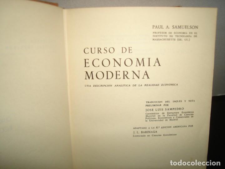Libros de segunda mano: 27- CURSO DE ECONOM&Iacute;A MODERNA - PAUL A. SAMUELSON - Foto 3
