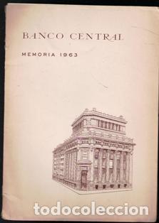 Libri di seconda mano: Banco Central. Memoria 1963