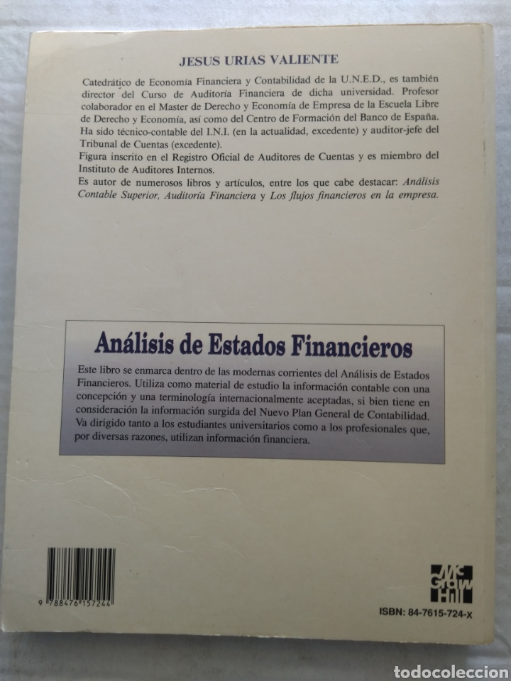 Libros de segunda mano: AN&Aacute;LISIS DE ESTADOS FINANCIEROS - Foto 3