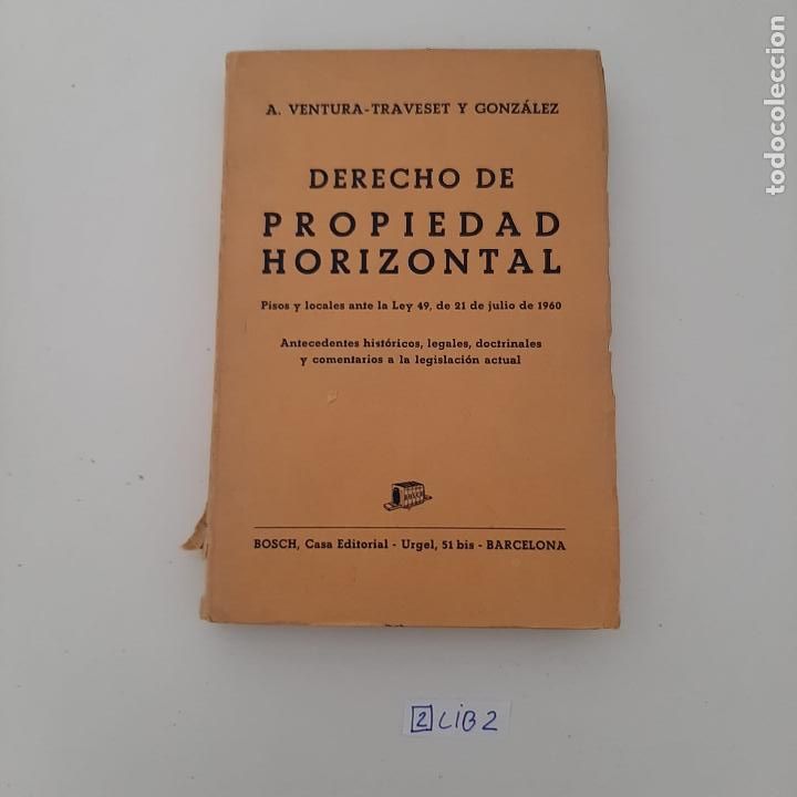 Libros de segunda mano: Derecho de propiedad horizontal - Foto 1
