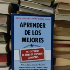 Libros de segunda mano: APRENDER DE LOS MEJORES 16 LECCIONES DE ÉXITO DE EMPRESAS ESPAÑOLAS