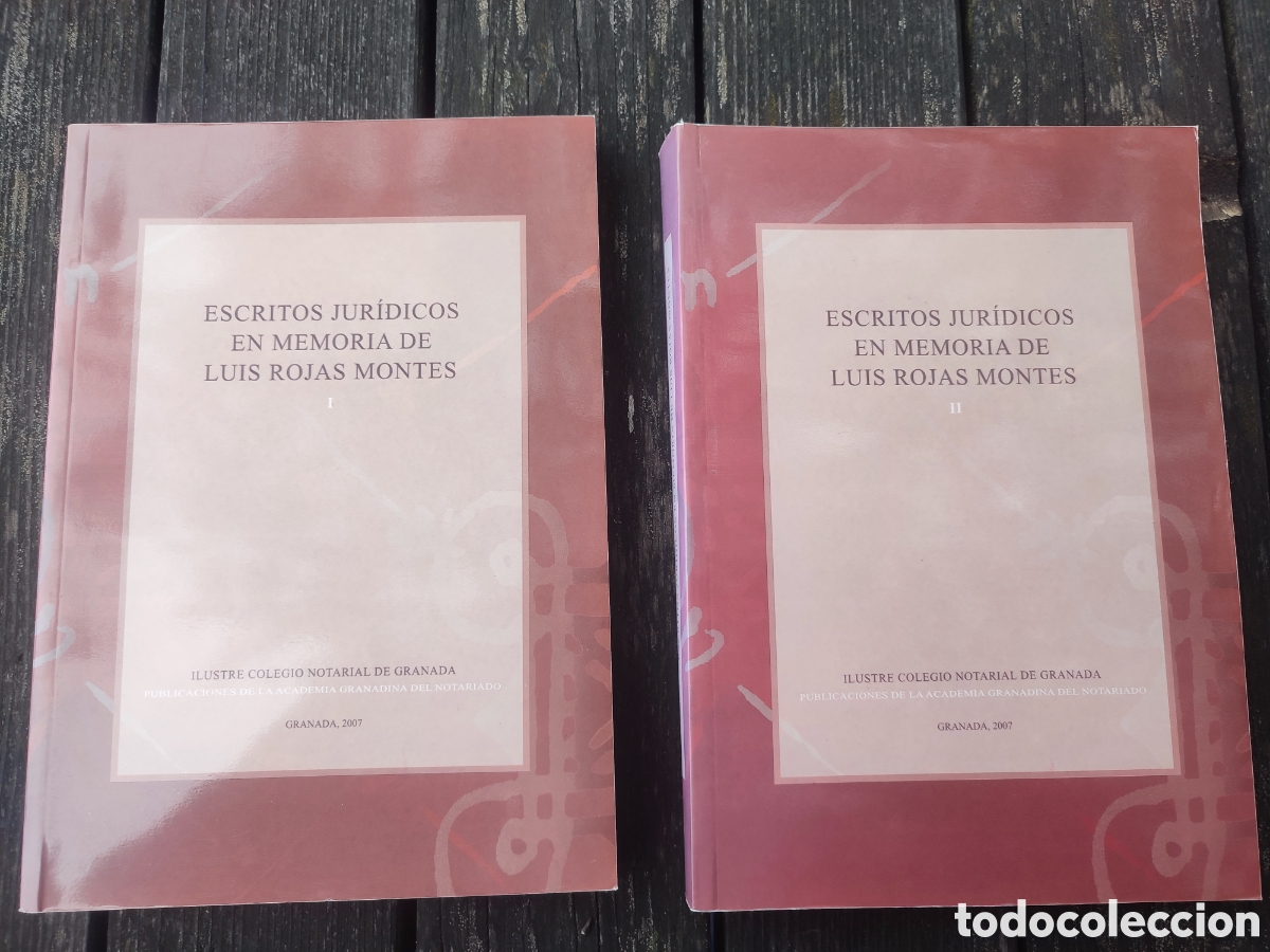 Libros de segunda mano: LIBROS ESCRITOS JUR&Iacute;DICOS EN MEMORIA DE LUIS ROJAS MONTES. 2 TOMOS