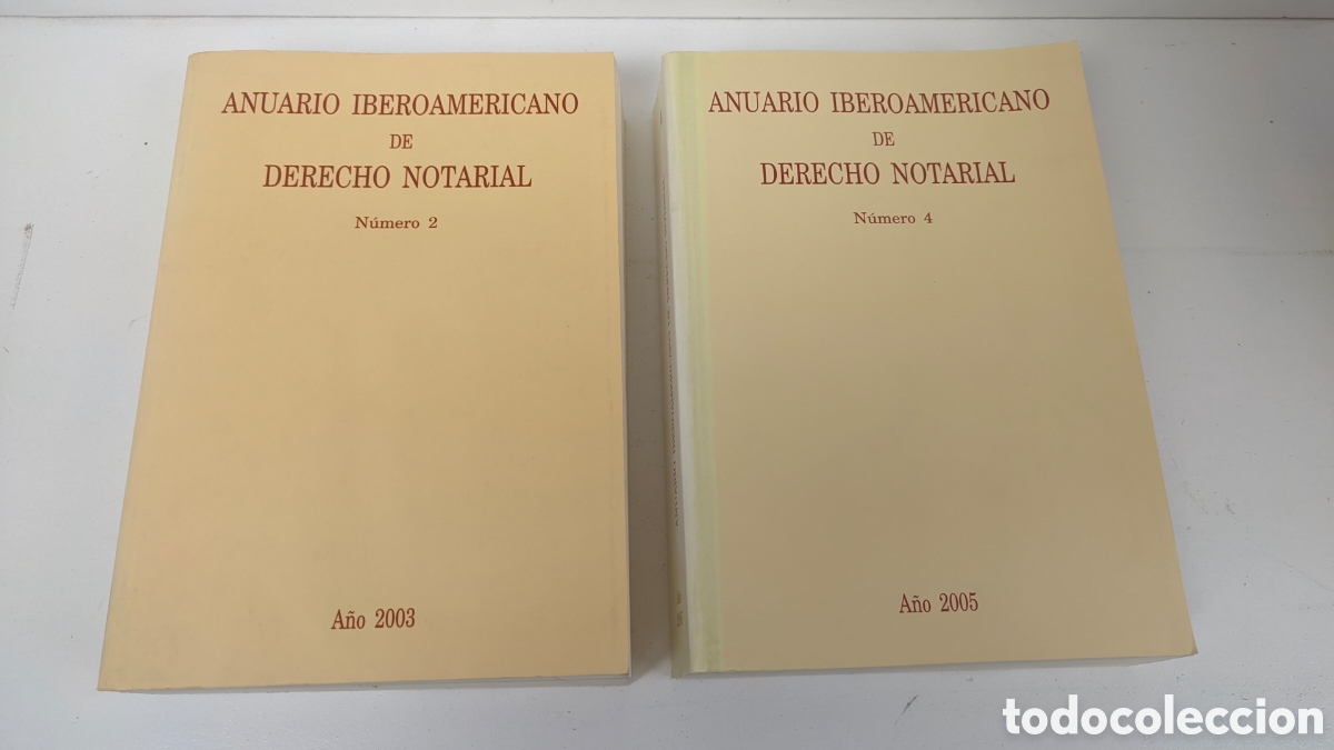Libri di seconda mano: ANUARIO IBEROAMERICANO DE DERECHO NOTARIAL. 2 TOMOS