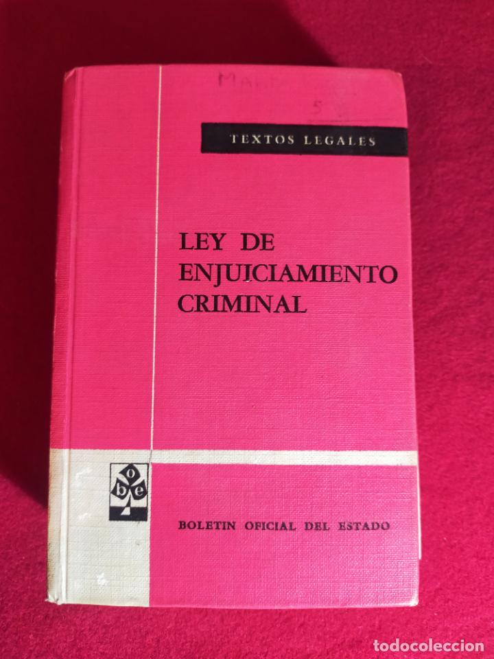 Libros de segunda mano: LEY DE ENJUICIAMENTO CRIMINAL - Foto 1