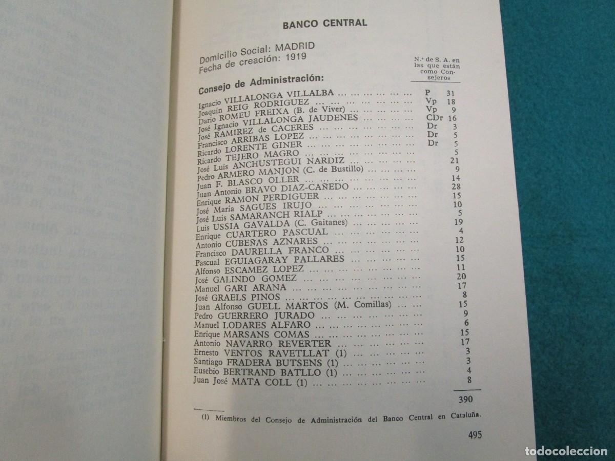 Libros de segunda mano: EL PODER DE LA BANCA EN ESPA&Ntilde;A - JUAN MU&Ntilde;OZ - EDI ZERO 1970 670PAG + INFO - Foto 6