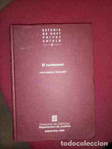 Libros de segunda mano: JOAN MARSAL, EL TESTAMENT - Foto 1