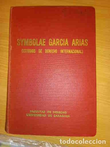 Libros de segunda mano: SYMBOLAE GARCIA ARIAS (ESTUDIOS DE DERECHO INTERNACIONAL)