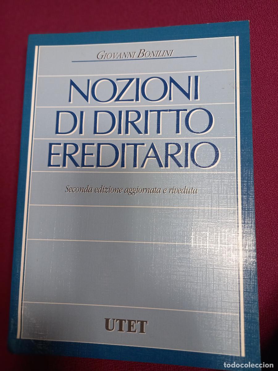 Gebrauchte B&uuml;cher: BONILINI, NOZIONI DI DIRITTO EREDITARIO, 2&ordf; EDIZIONE
