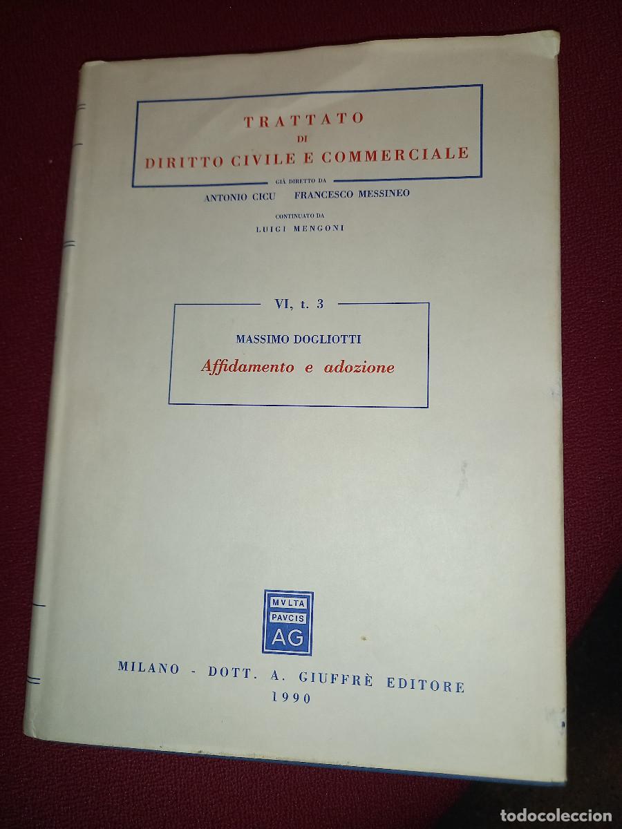 Libros de segunda mano: MASSIMO DOGLIOTTI, AFFIDAMENTO E ADOZIONE.