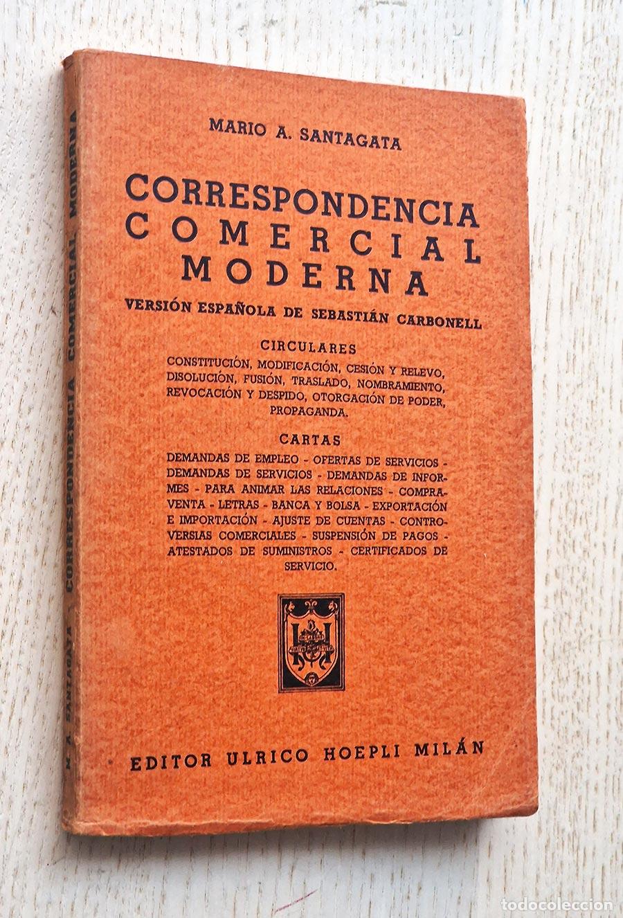 Libri di seconda mano: CORRESPONDENCIA COMERCIAL MODERNA - SANTAGATA, Mario A.