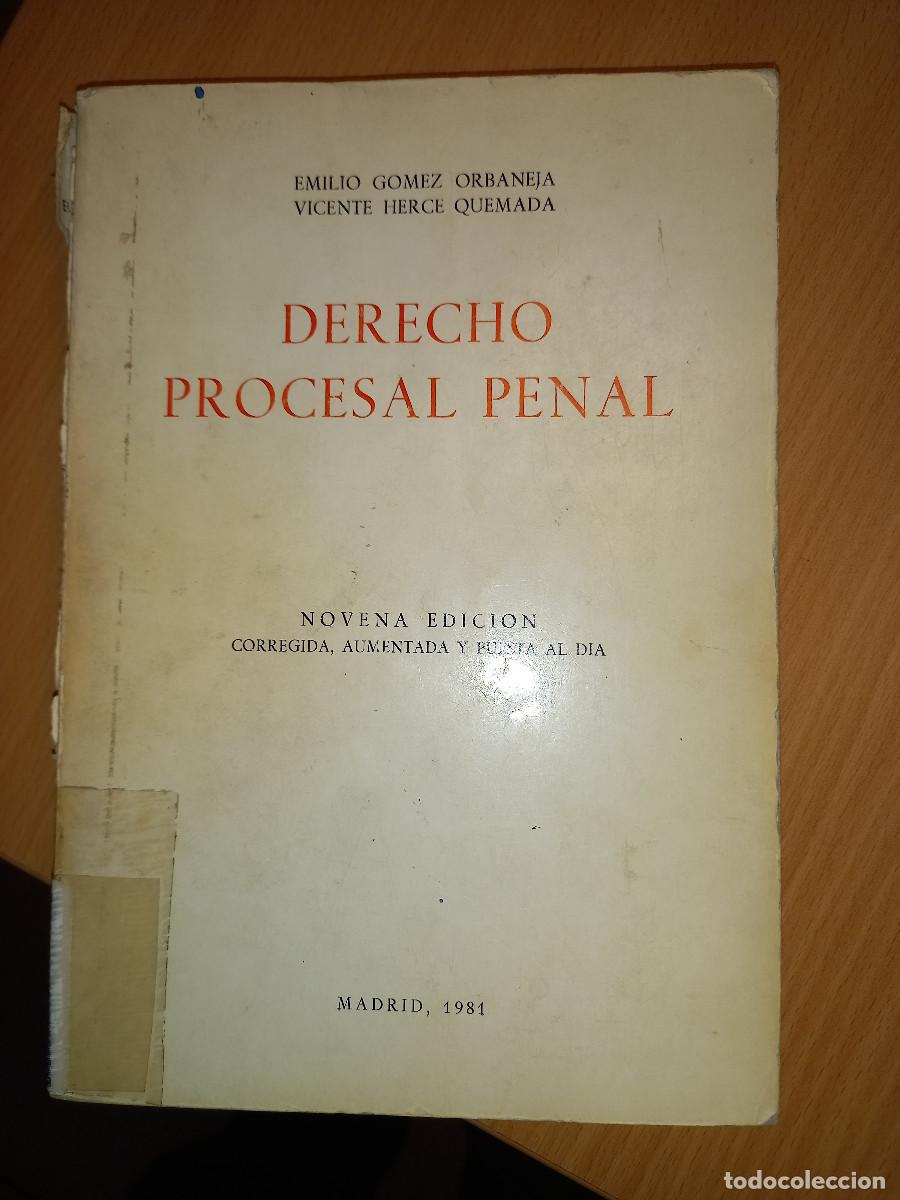 Gebrauchte B&uuml;cher: G&Oacute;MEZ ORBANEJA/HERCE QUEMADA, DERECHO PROCESAL PENAL, 9&ordf; ed.