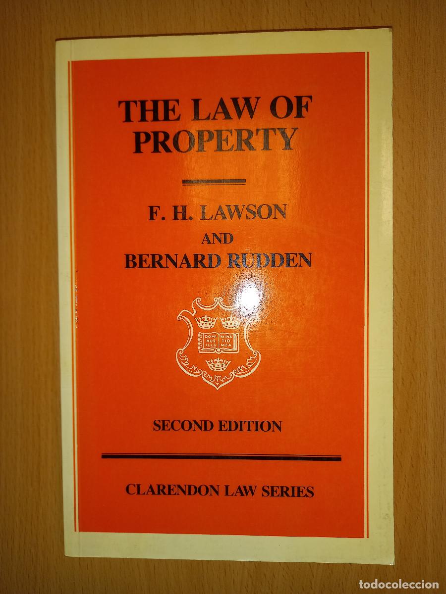 Second hand books: LAWSON, THE LAW OF PROPERTY, 2&ordf; ed