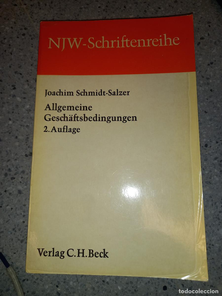 Gebrauchte B&uuml;cher: SCHMIDT-SALZER, ALLGEMEINE GESCH&Auml;FTSBEDINGUNGEN, 2&ordf; ed