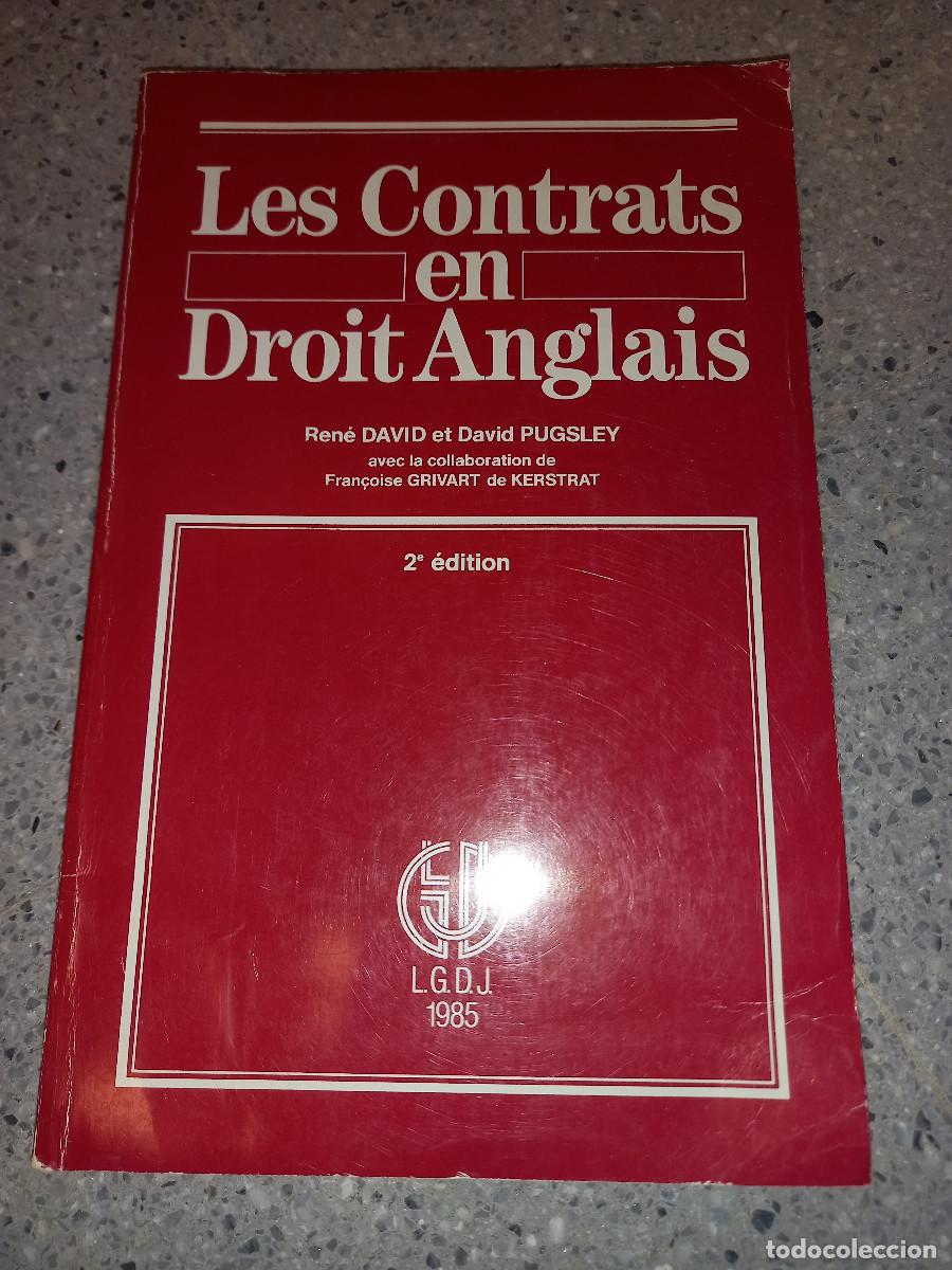 Gebrauchte B&uuml;cher: REN&Eacute; DAVID, LES CONTRATS EN DROIT ANGLAIS, 2&ordf; ED