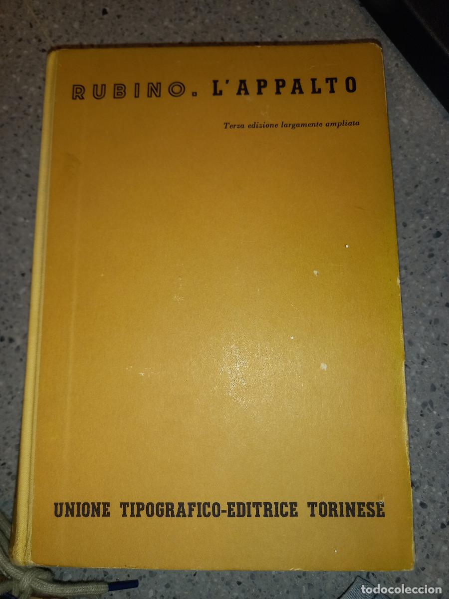 Libri di seconda mano: DOMENICO RUBINO, L'APPALTO, 3&ordf; ed