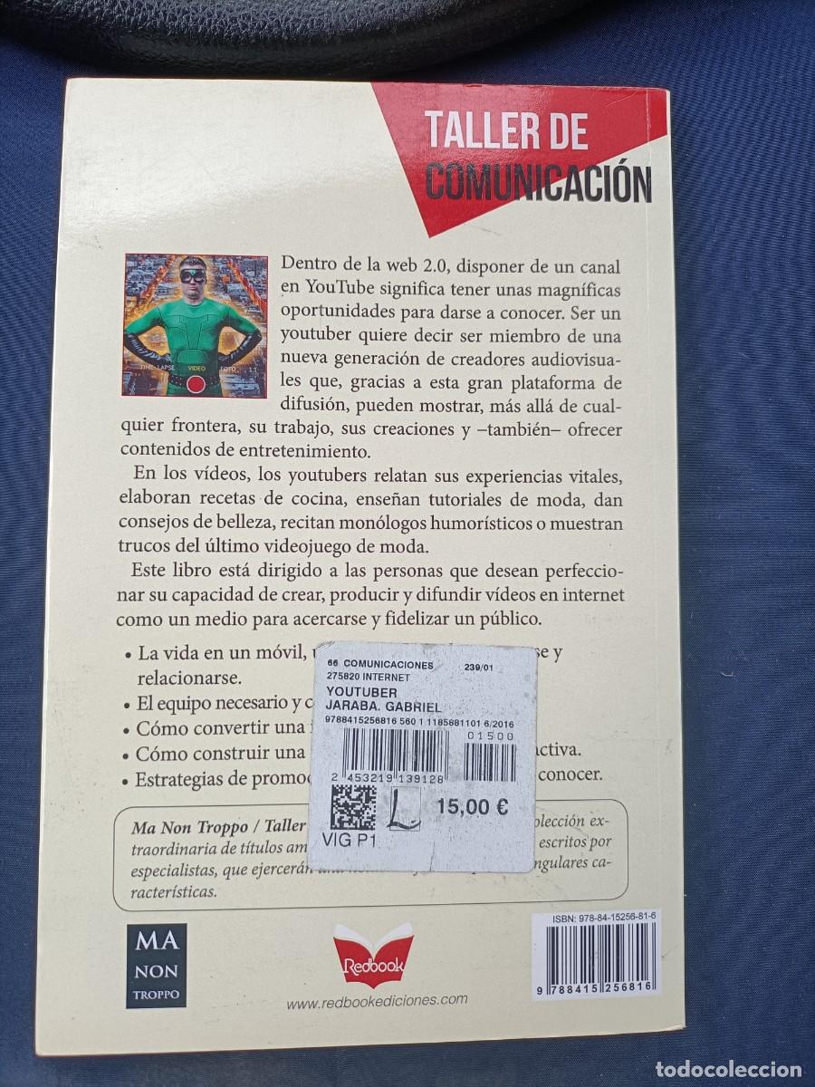 Libros de segunda mano: YouTuber. Gabriel Jaraba. 2015 - Foto 3