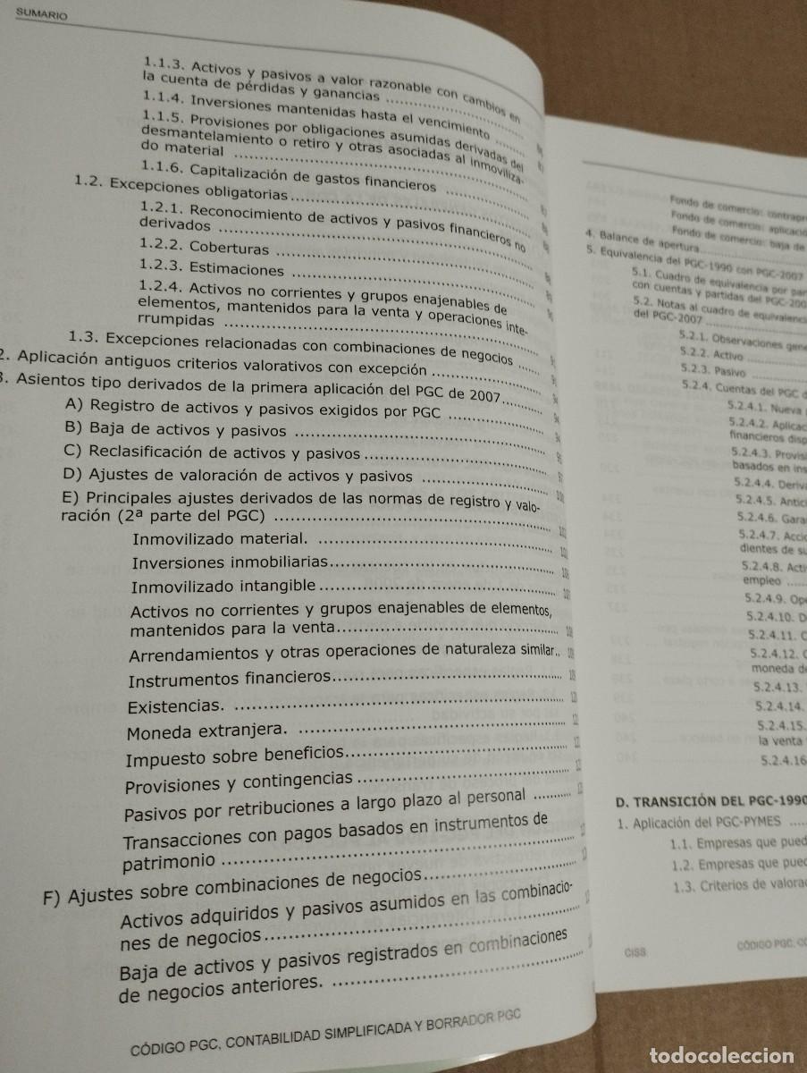Libros de segunda mano: EL PLAN GENERAL CONTABLE: CRITERIOS DE TRANSICI&Oacute;N (COTME) - Foto 4