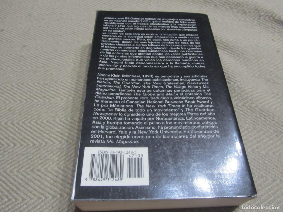Libros de segunda mano: NO LOGO, LIBRO DE NAOMI KLEIN, EL PODER DE LAS MARCAS, EDITORIAL PAIDOS 2005. - Foto 2