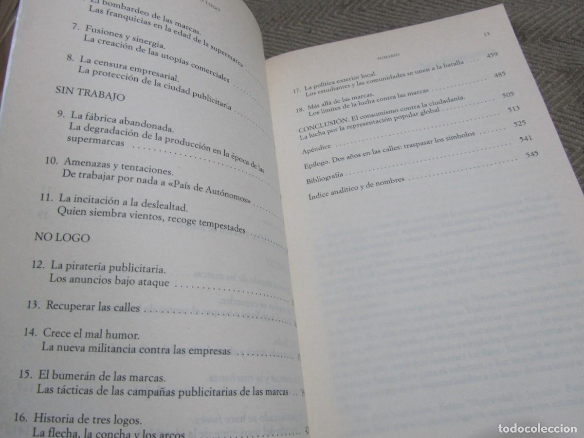 Libros de segunda mano: NO LOGO, LIBRO DE NAOMI KLEIN, EL PODER DE LAS MARCAS, EDITORIAL PAIDOS 2005. - Foto 6
