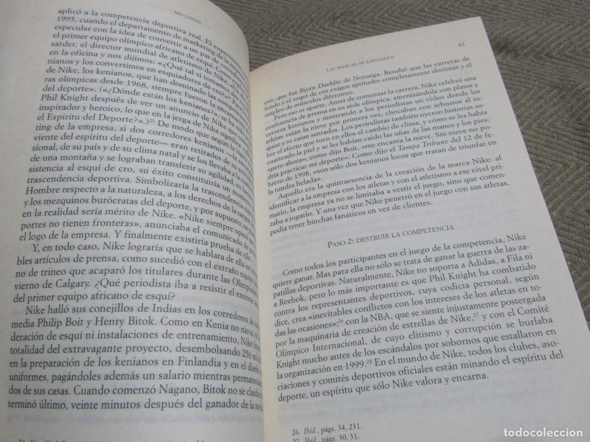 Libros de segunda mano: NO LOGO, LIBRO DE NAOMI KLEIN, EL PODER DE LAS MARCAS, EDITORIAL PAIDOS 2005. - Foto 10