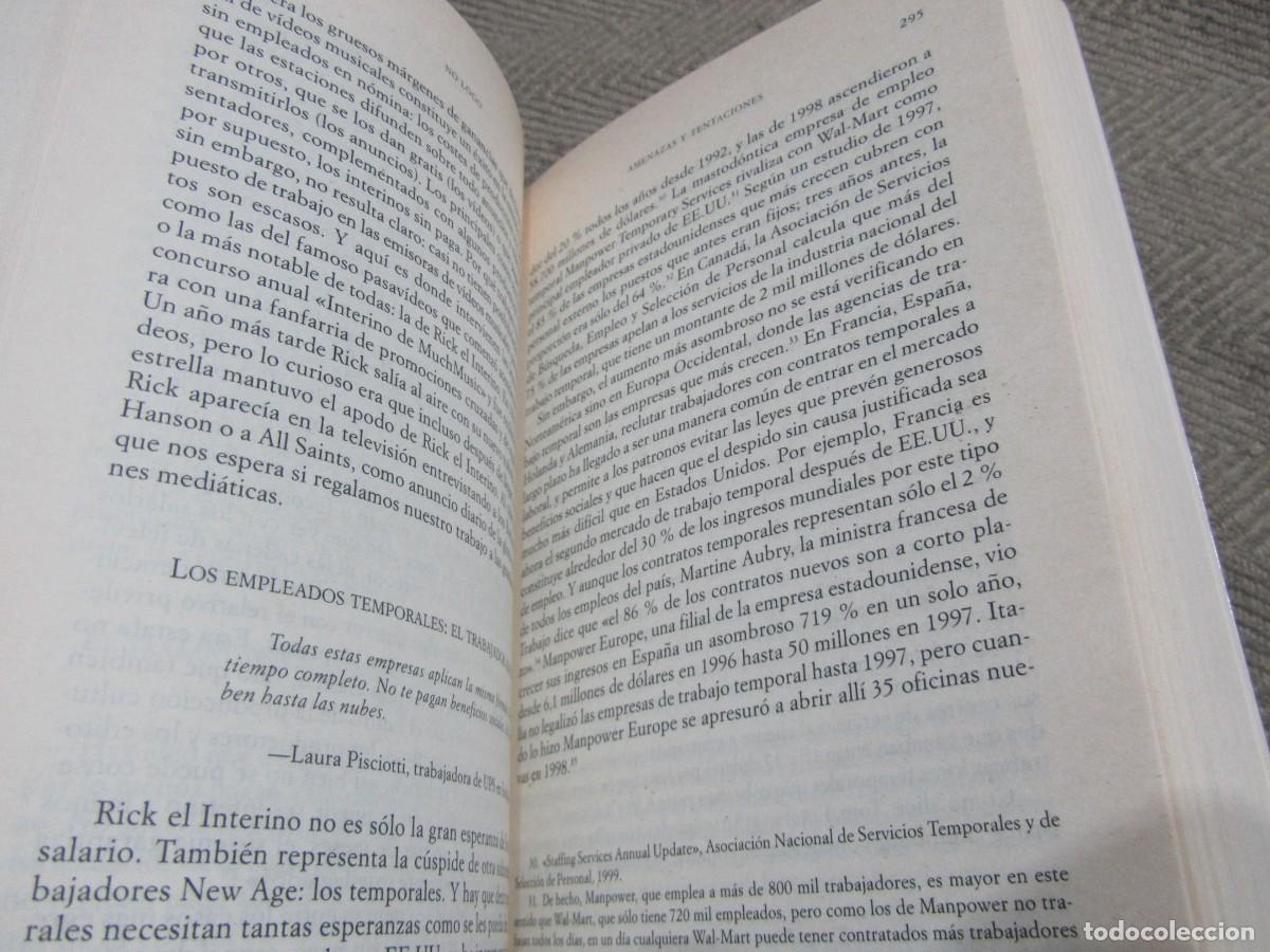 Libros de segunda mano: NO LOGO, LIBRO DE NAOMI KLEIN, EL PODER DE LAS MARCAS, EDITORIAL PAIDOS 2005. - Foto 12