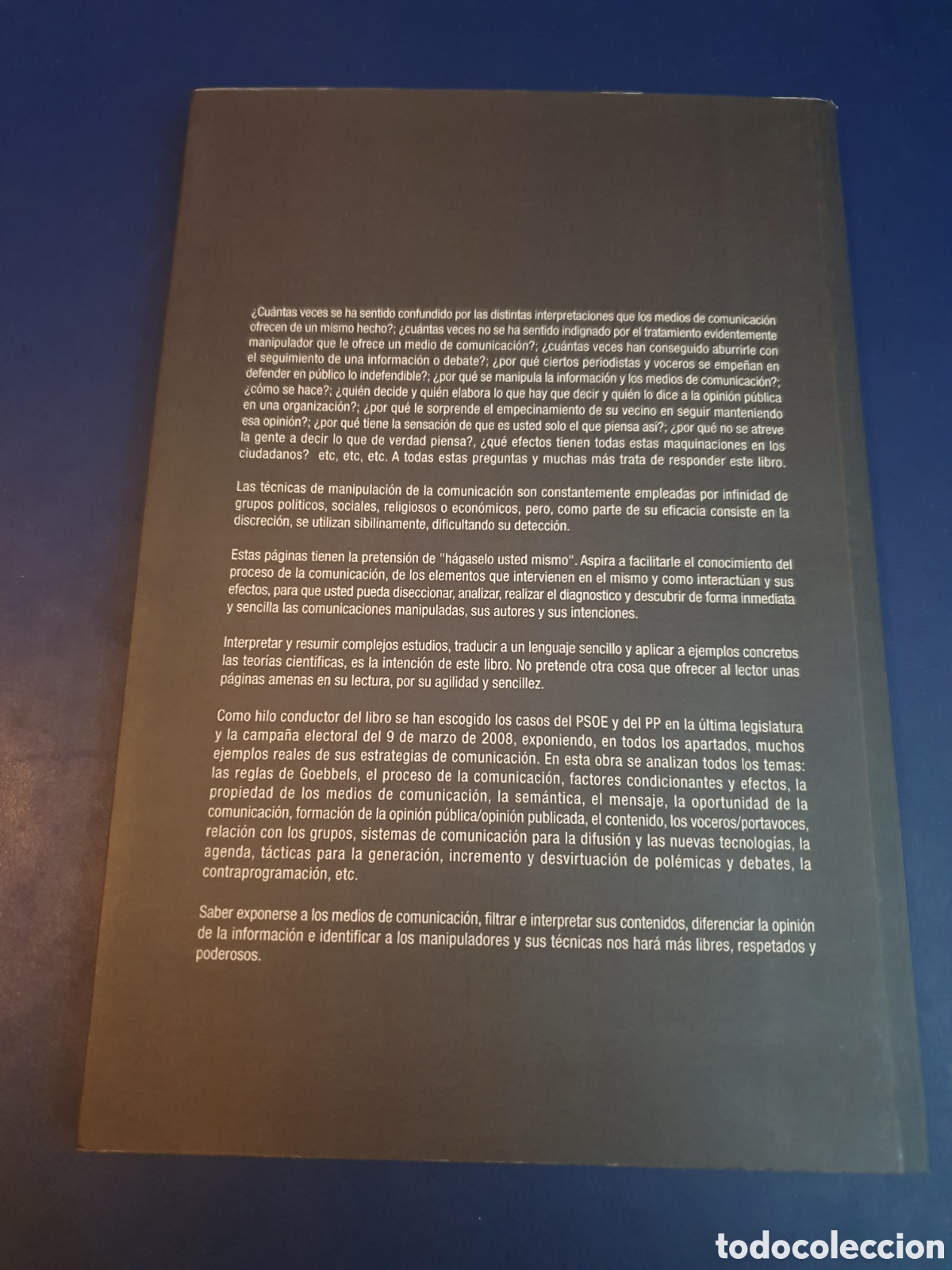 Libros de segunda mano: C&Oacute;MO MANIPULAR LA COMUNICACI&Oacute;N JORGE RODR&Iacute;GUEZ HERRANZ - Foto 2