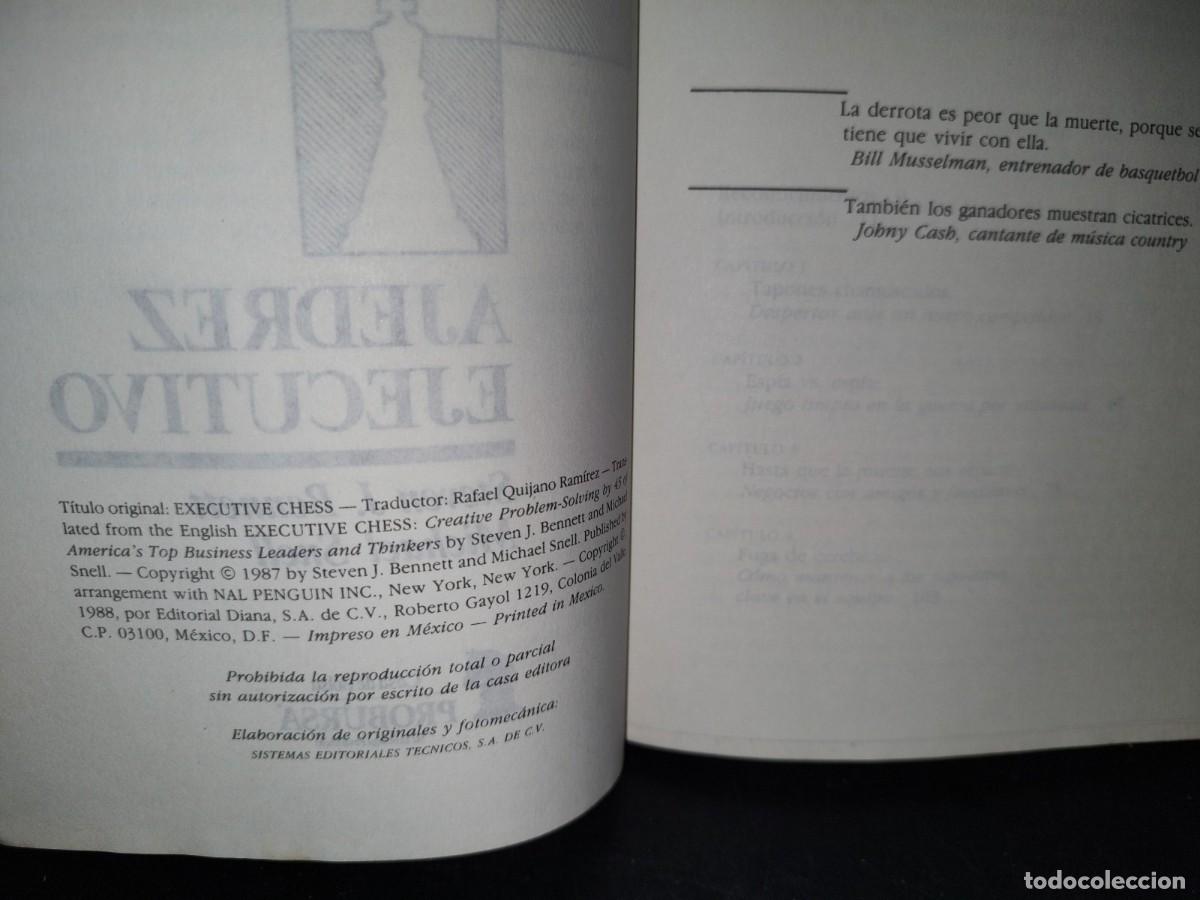 Libros de segunda mano: 43- AJEDREZ EJECUTIVO - STEVEN J. BENNETT - Foto 4