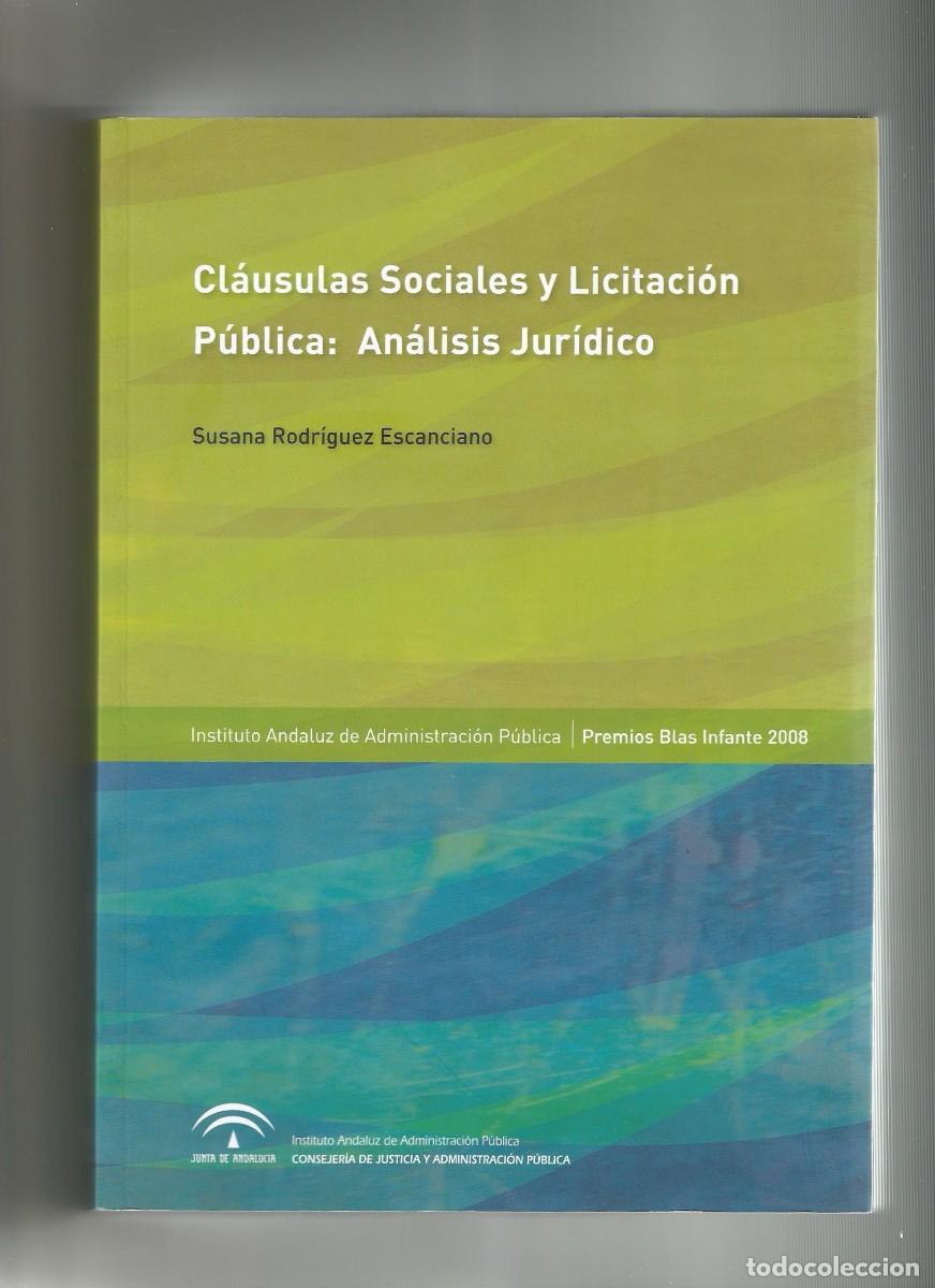 Gebrauchte B&uuml;cher: CL&Aacute;USULAS SOCIALES Y LICITACI&Oacute;N P&Uacute;BLICA: AN&Aacute;LISIS JUR&Iacute;DICO SEVILLA 2009