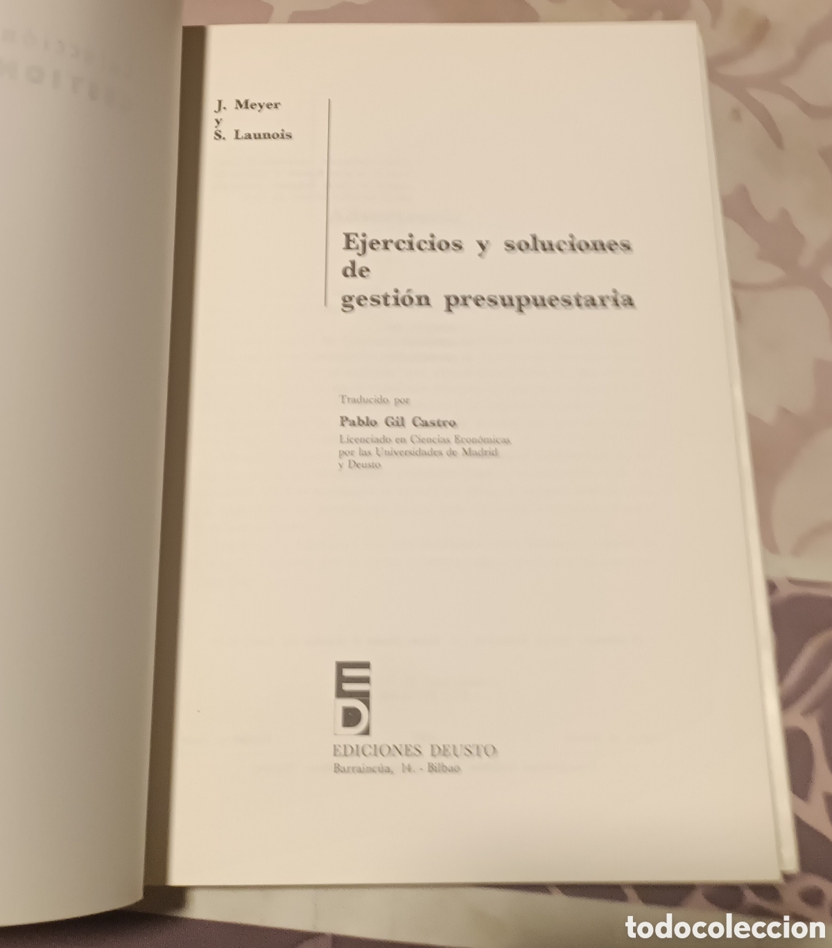 Libros de segunda mano: Libro Ejercicios y soluciones gesti&oacute;n presupuestaria J. Meyer - Foto 2