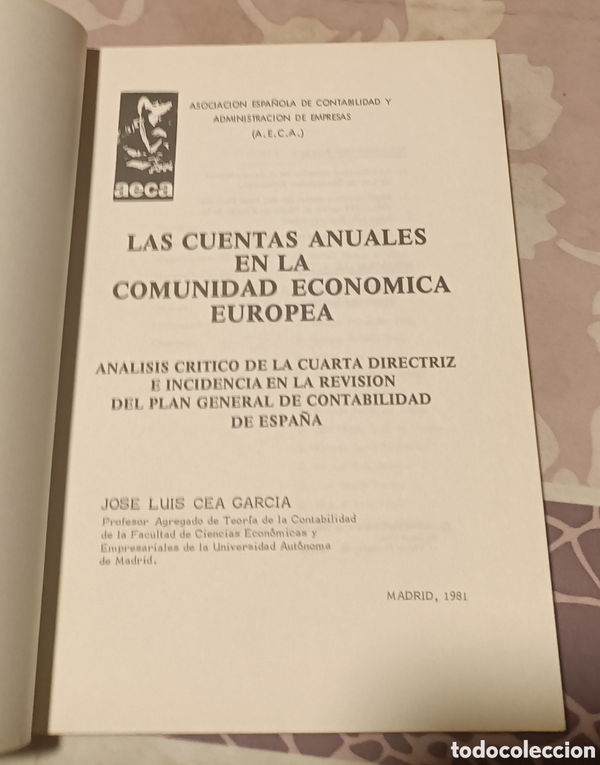 Libros de segunda mano: Las cuentas anuales en la C.E.E. de la AECA - Foto 2