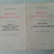 Libros de segunda mano: DERECHO PROCESAL CIVIL 2 TOMOS. GÓMEZ ORBANEJA . HERCE QUEMADA 1979. COMPLETA