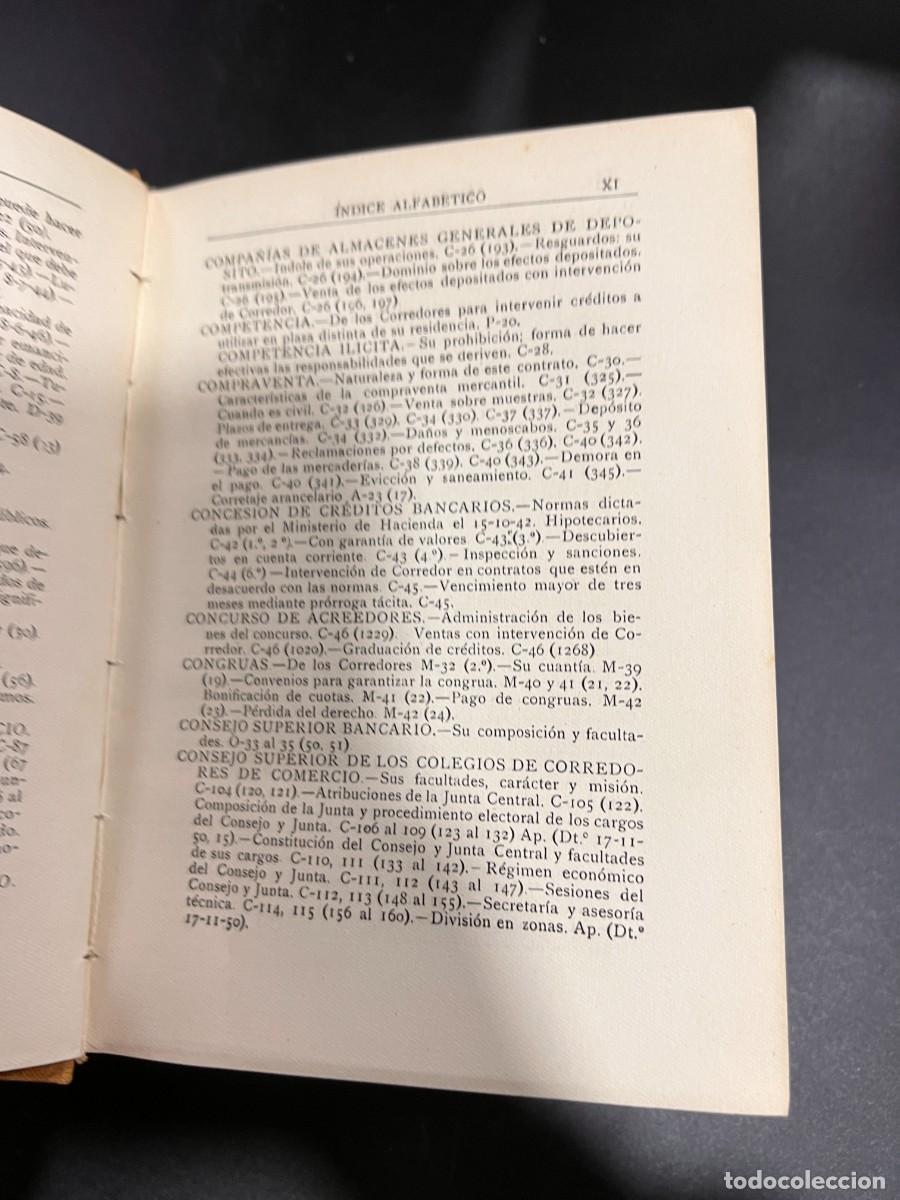 Libros de segunda mano: MANUAL DEL CORREDOR DE COMERCIO. RAFAEL GIL. MALLORCA, 1951. - Foto 4