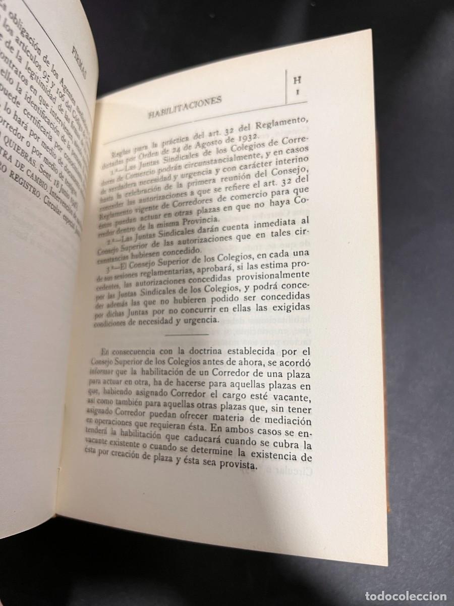 Libros de segunda mano: MANUAL DEL CORREDOR DE COMERCIO. RAFAEL GIL. MALLORCA, 1951. - Foto 7