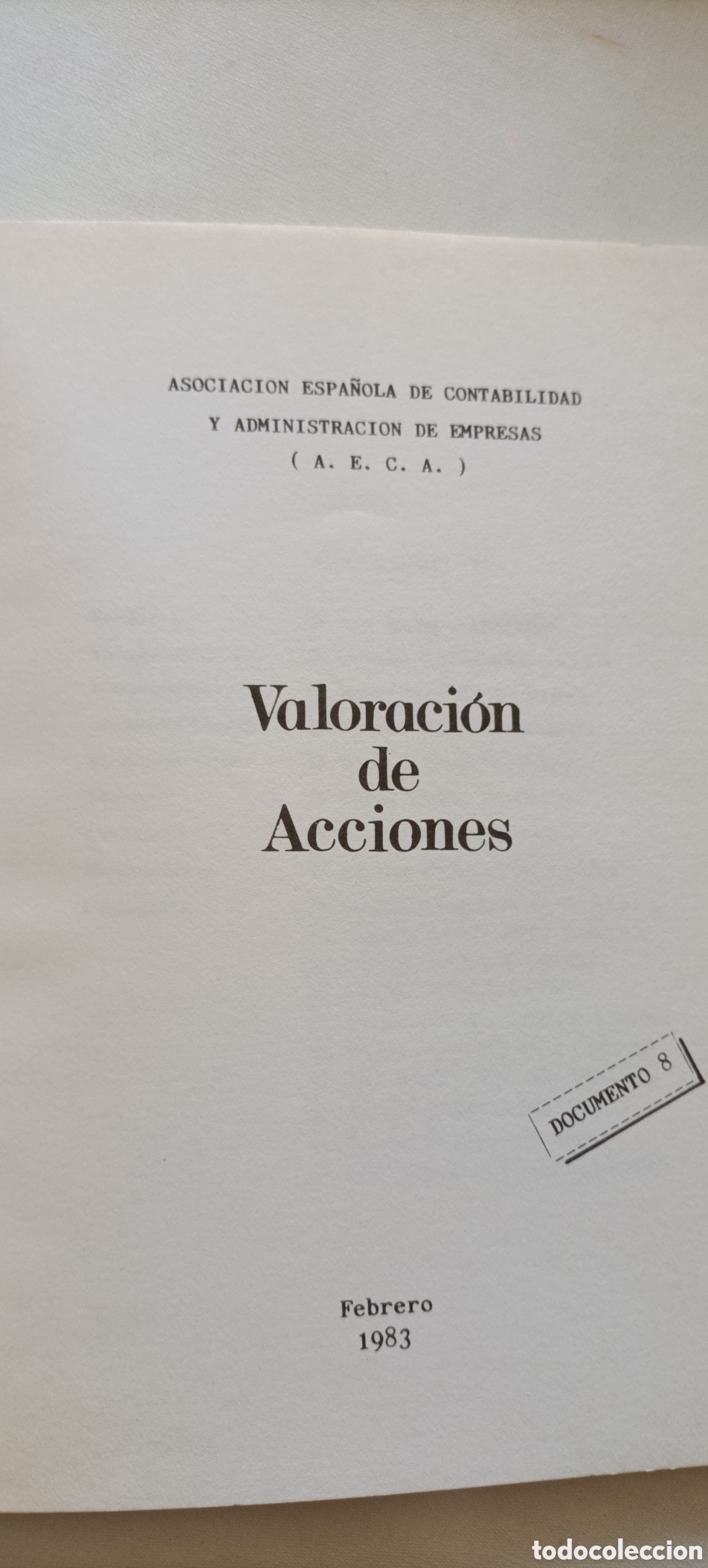 Libros de segunda mano: Valoraci&oacute;n de Acciones - AECA - Foto 2