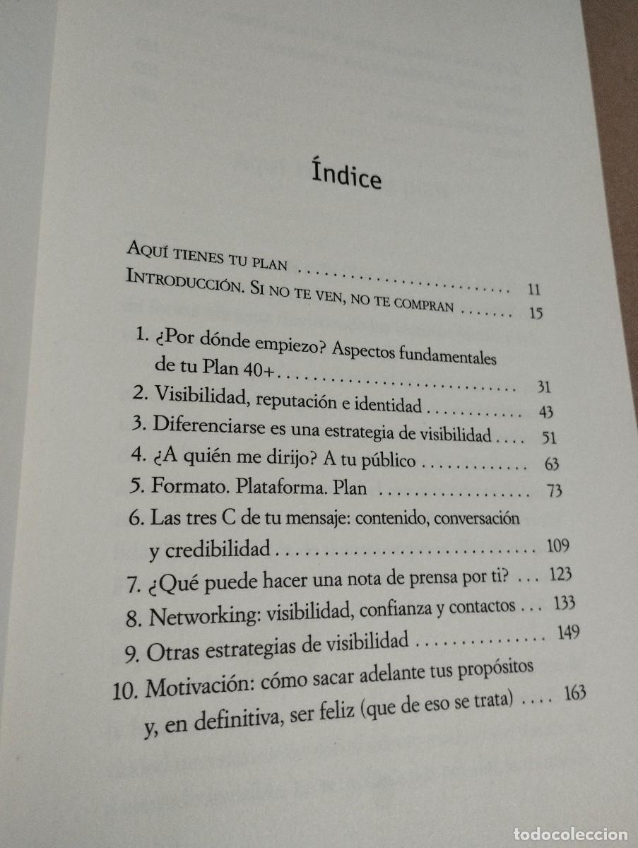 Libros de segunda mano: TU PLAN DE VISIBILIDAD 40+ (NEUS ARQU&Eacute;S) - Foto 3