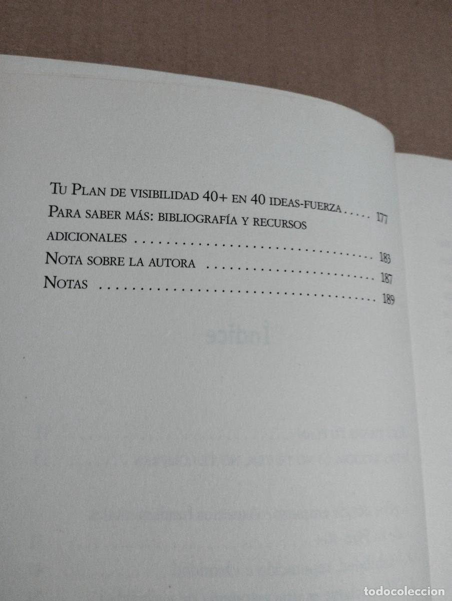 Libros de segunda mano: TU PLAN DE VISIBILIDAD 40+ (NEUS ARQU&Eacute;S) - Foto 4