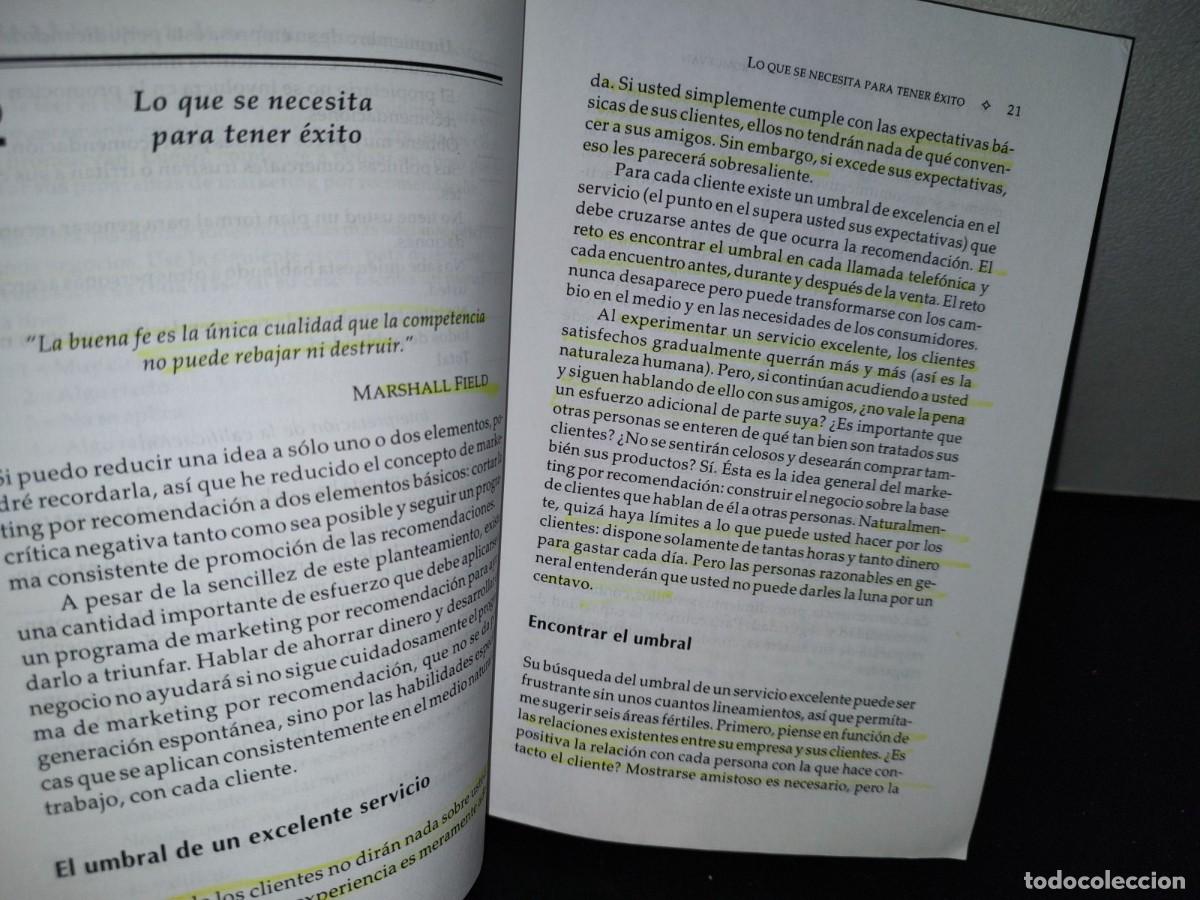 Libros de segunda mano: 53- C&Oacute;MO LOGRAR QUE TUS CLIENTES TE PROMUEVAN - MICHAEL E. CAFFERKY - Foto 7