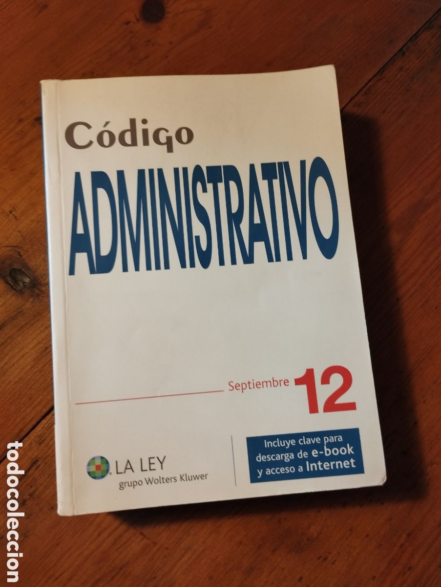 Libros de segunda mano: C&oacute;digo administrativo. La Ley. Septiembre 12. - Foto 1